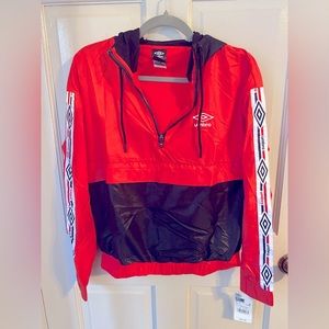 UMBRO windbreaker top hooded jacket S